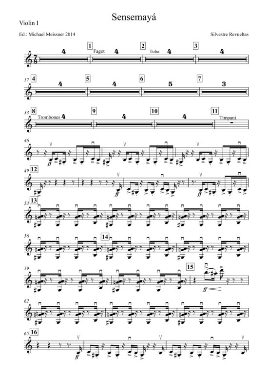 gallery: Sensemaya , , (Violine 1)