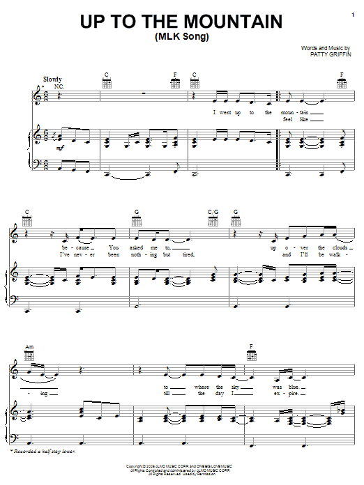 Produktbild zu: Up To The Mountain (MLK Song)