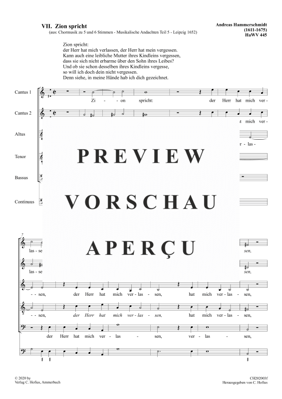 gallery: Zion spricht, , (Gemischter Chor)
