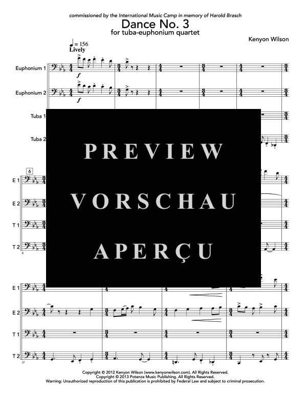 gallery: Dance No. 3, , (Tuba Quartett EETT)