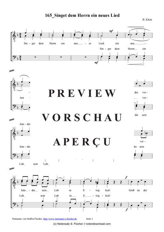 Product gallery: Page 2 of 4 Singet dem Herrn ein neues Lied  , , (male choir)
