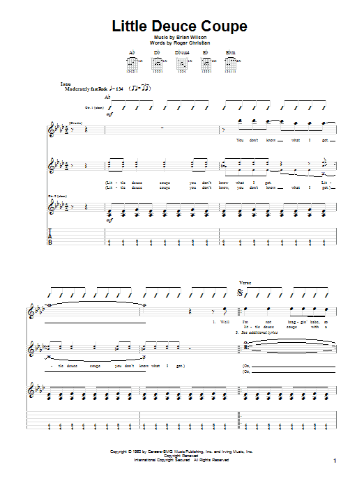 Product gallery: Page 1 of 1 Little Deuce Coupe, The Beach Boys