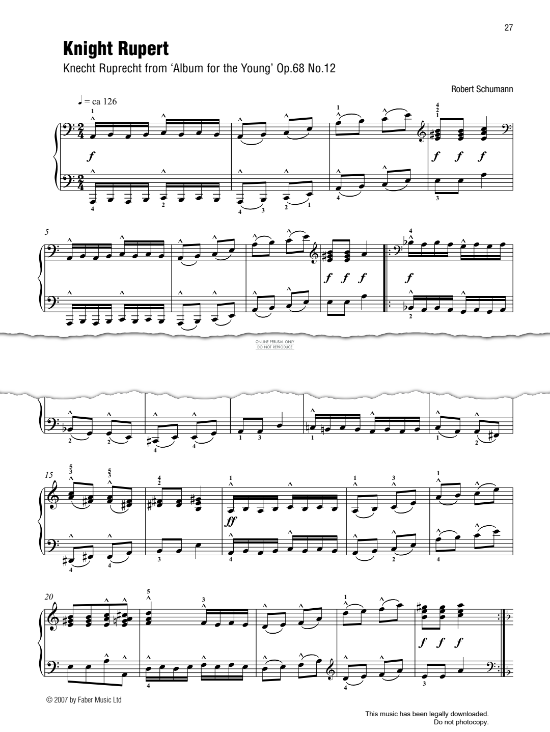 Produktgalerie: Seite 1 von 1 Knight Rupert (Knecht Ruprecht from 'Album for the Young', Op.68 No. 12) (Best of Grade 4 Piano), Robert Schumann, Klavier
