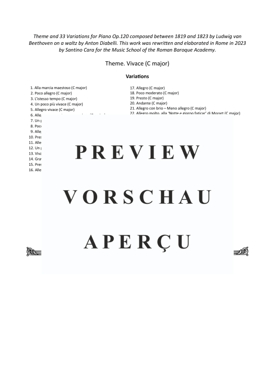 Produktgalerie: Seite 3 von 11 Six Variations in F major Op.34 for Piano, , Klavier Solo