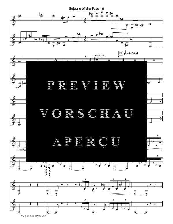 Product gallery: Page 10 of 11 Sojourn of the Face, , (clarinet duet 2x bass clarinet)