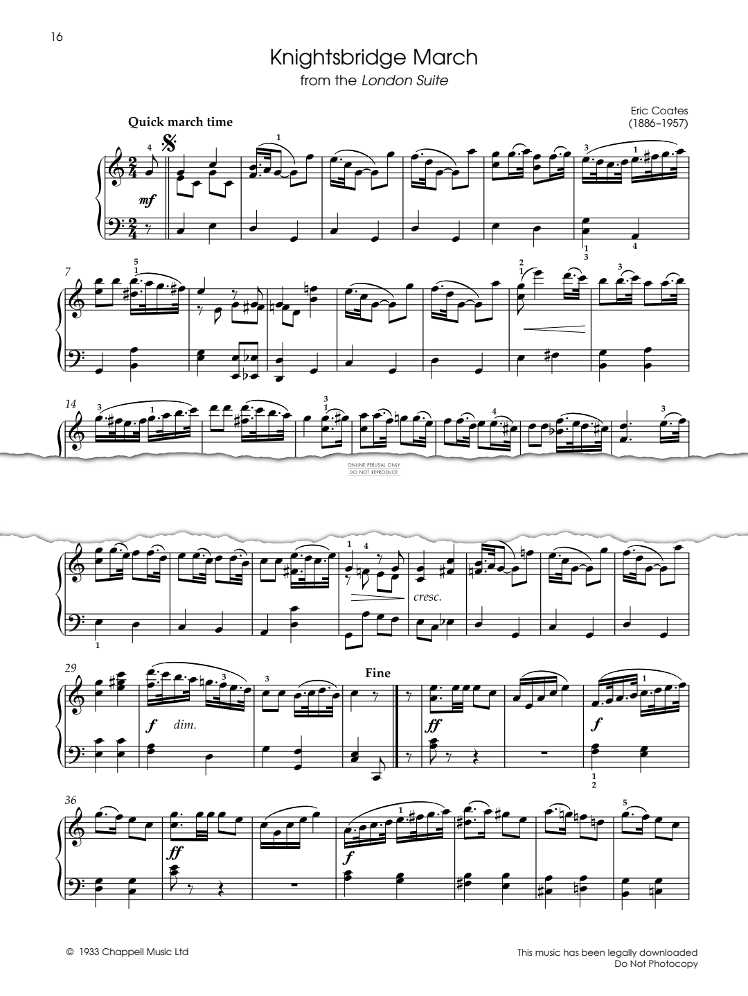 Produktbild zu: Knightsbridge March (From London Suite)