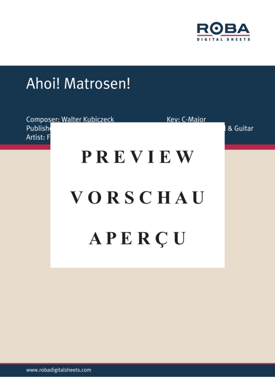 Product gallery: Page 2 of 4 Ahoi! Matrosen! , , Piano and Voice