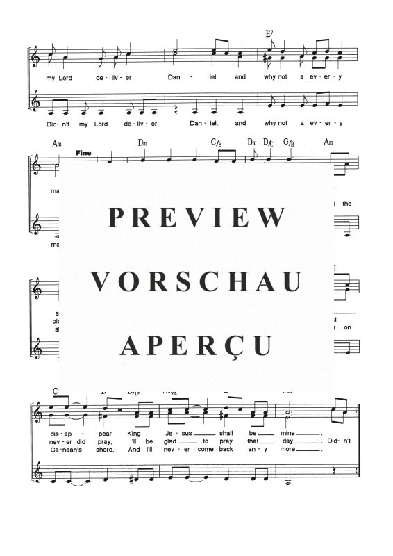 Produktgalerie: Seite 5 von 5 Didn´t My Lord Deliver Daniel, , Frauenchor SSA