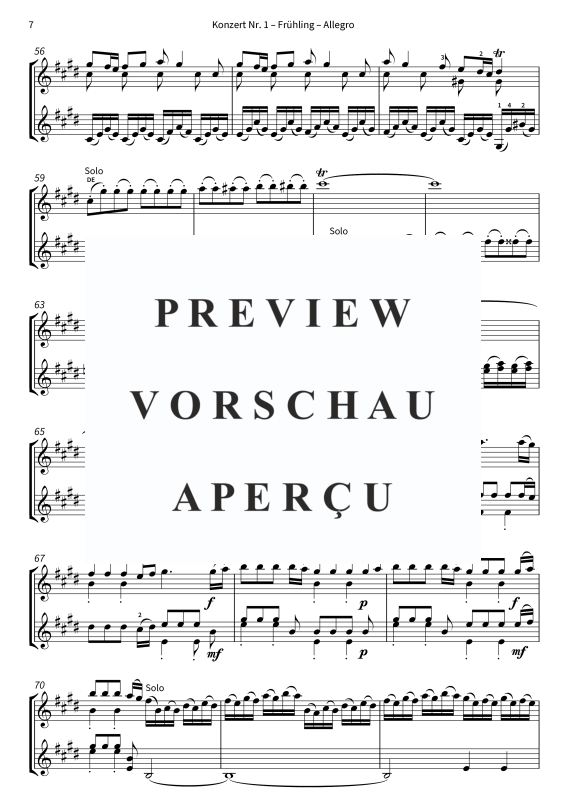 gallery: Die vier Jahreszeiten - arrangiert für zwei Violinen, The Twiolins, (Geige)
