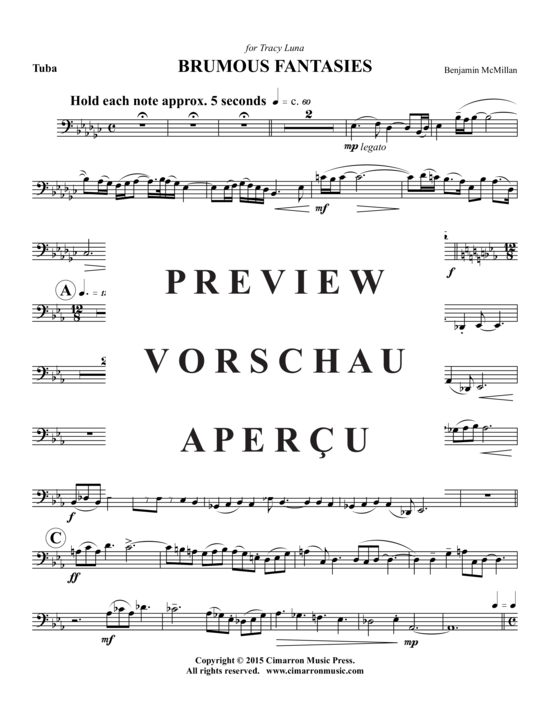 Product gallery: Page 10 of 11 Brumous Fantasies , , (tuba + piano)