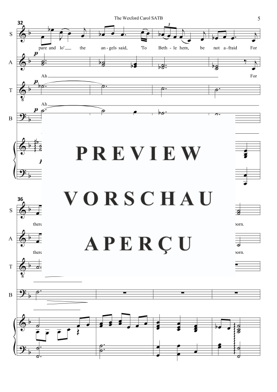 Produktgalerie: Seite 8 von 11 The Wexford Carol, , Gemischter Chor und Klavier