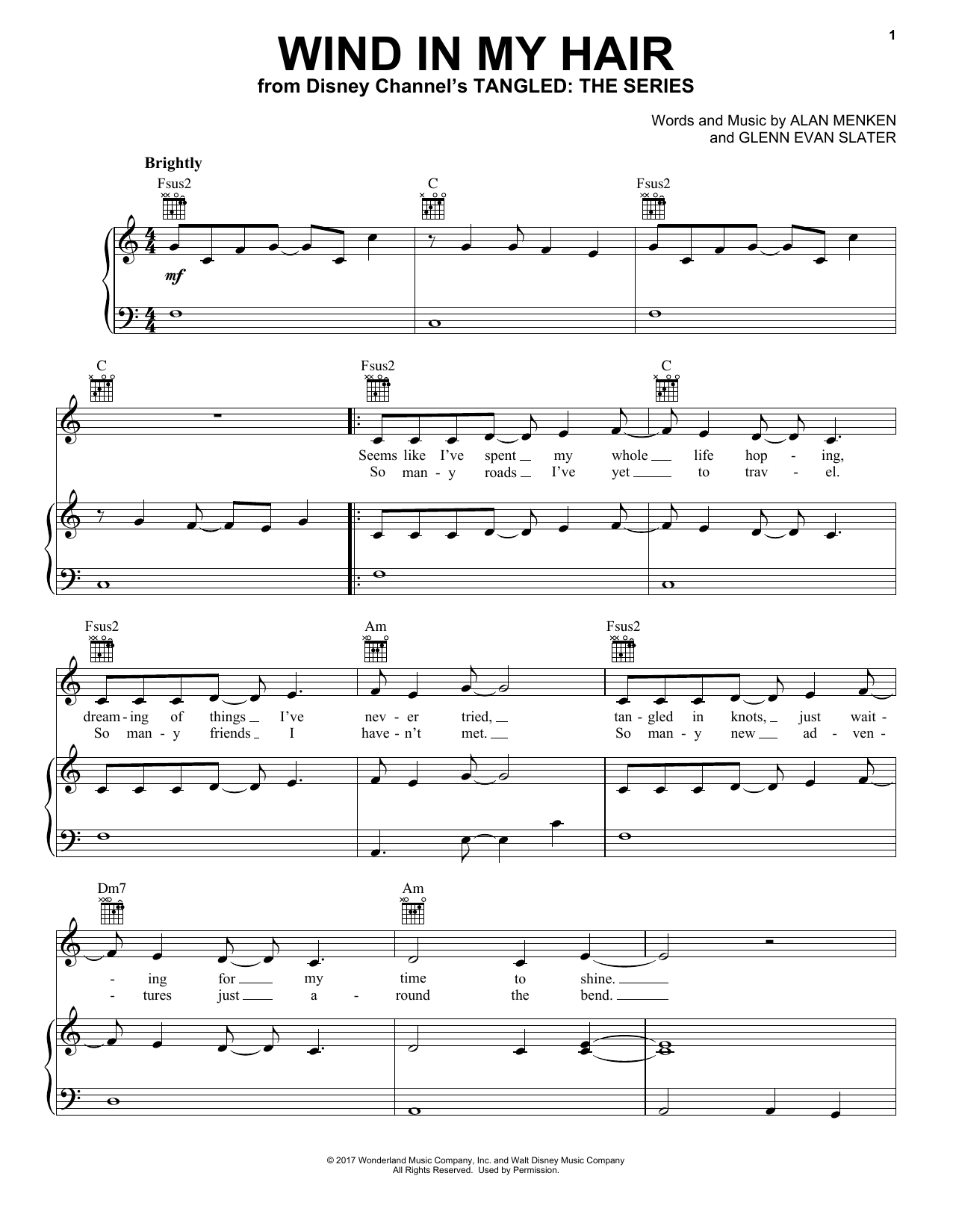Produktbild zu: Wind In My Hair (from Tangled: The Series)