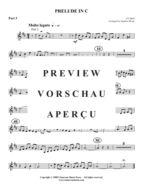 Product gallery: Page 10 of 12 Prelude in C , , (Tuba-Ensemble: Baritone/Pos+Tuba)