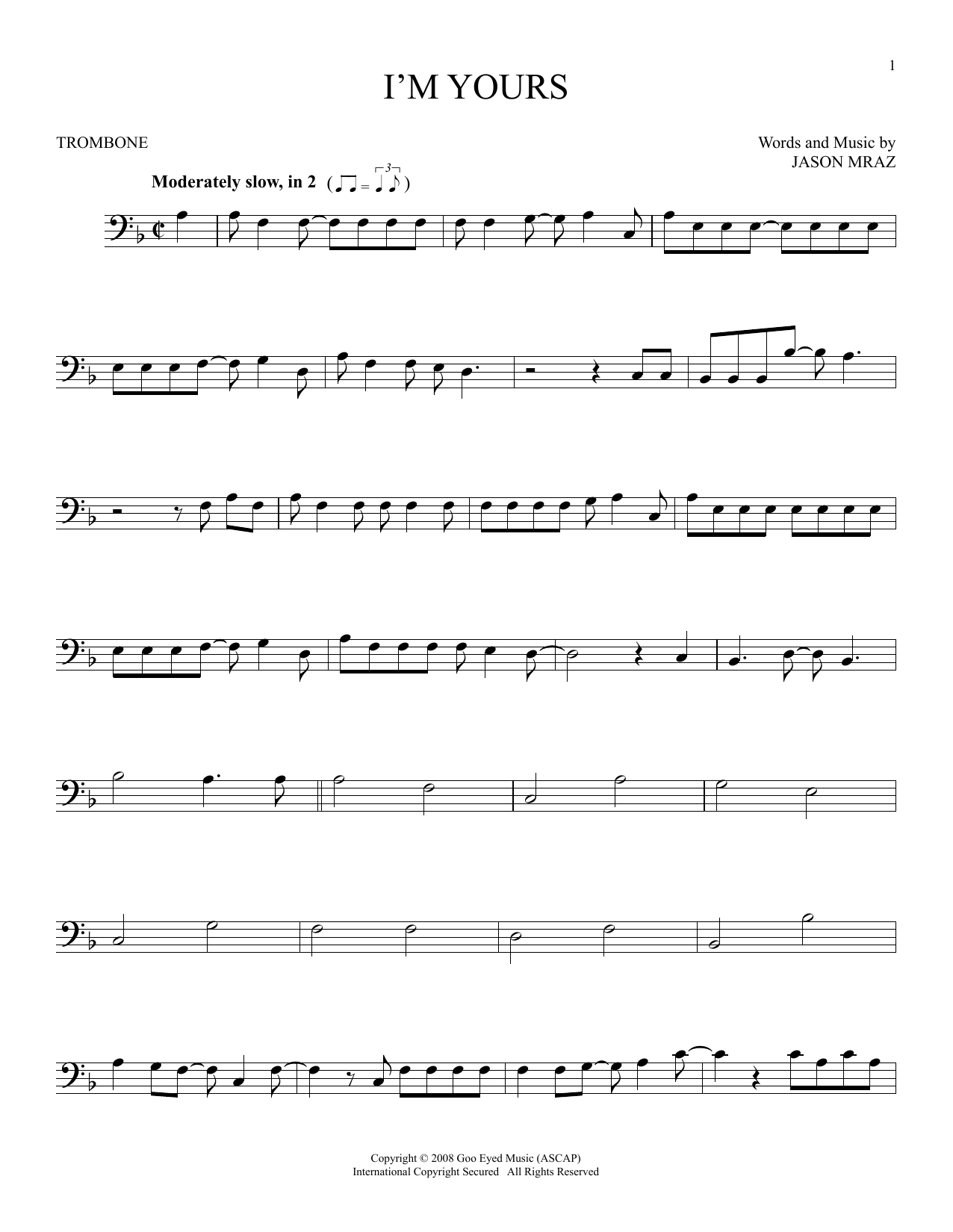 Product gallery: Page 1 of 1 I'm Yours, Jason Mraz