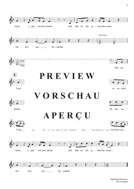 gallery: Ein Geschenk , Ewig, (Trompete in B)