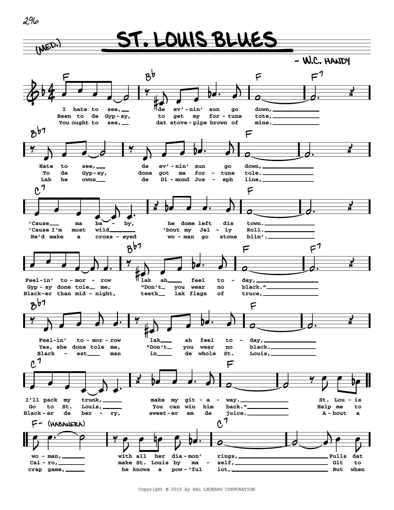 Product picture to: St. Louis Blues (arr. Robert Rawlins)