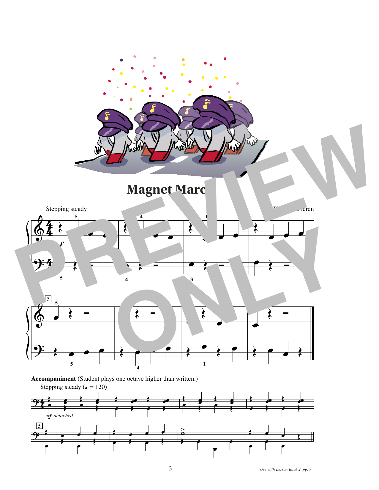 Produktgalerie: Seite 1 von 1 Magnet March, Phillip Keveren, Klavier