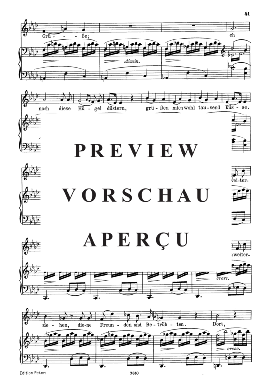 Product gallery: Page 6 of 7 Suleika I, D.720 Was bedeutet die Bewegung?, , Low Voice and Piano