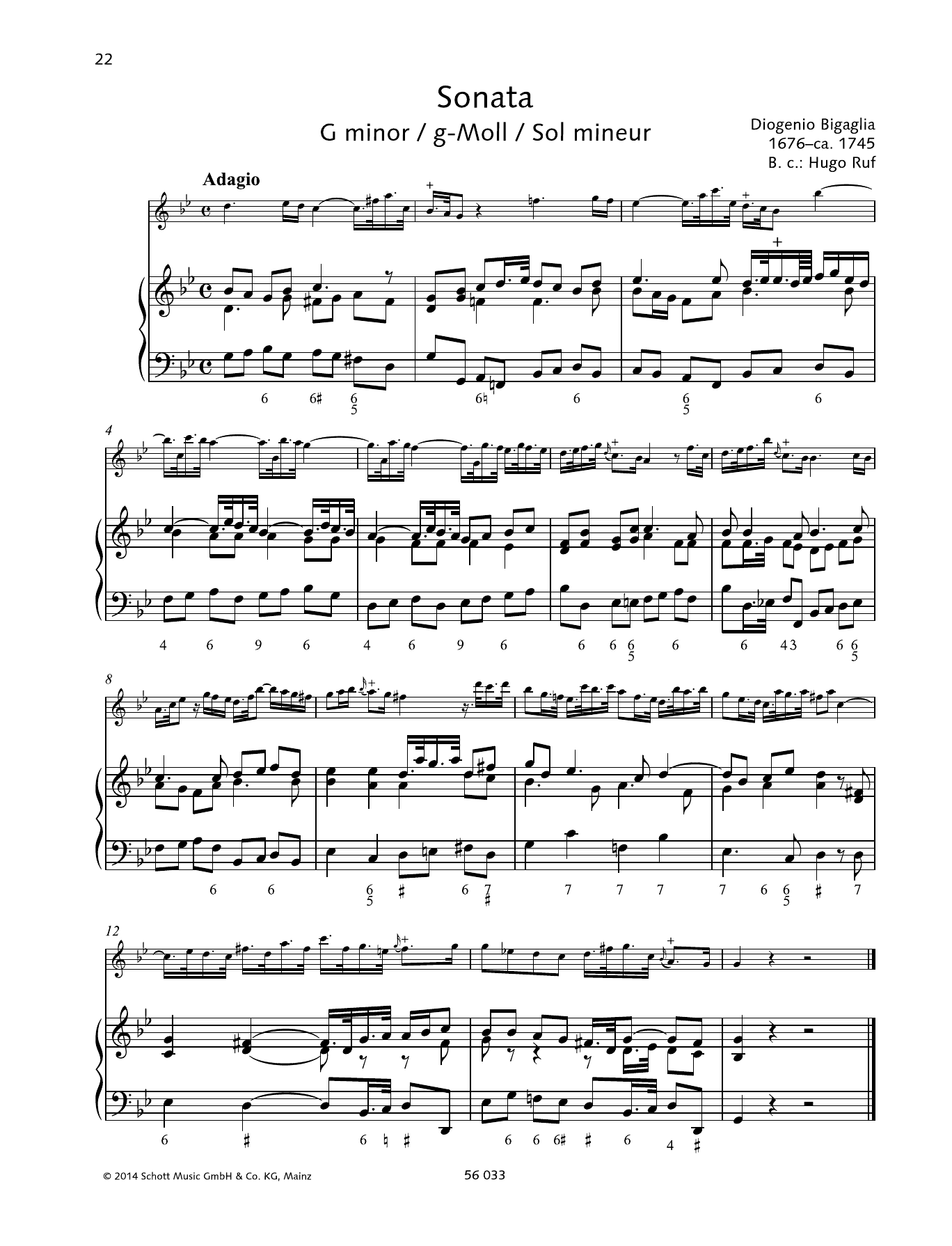 Produktbild zu: Sonata G minor