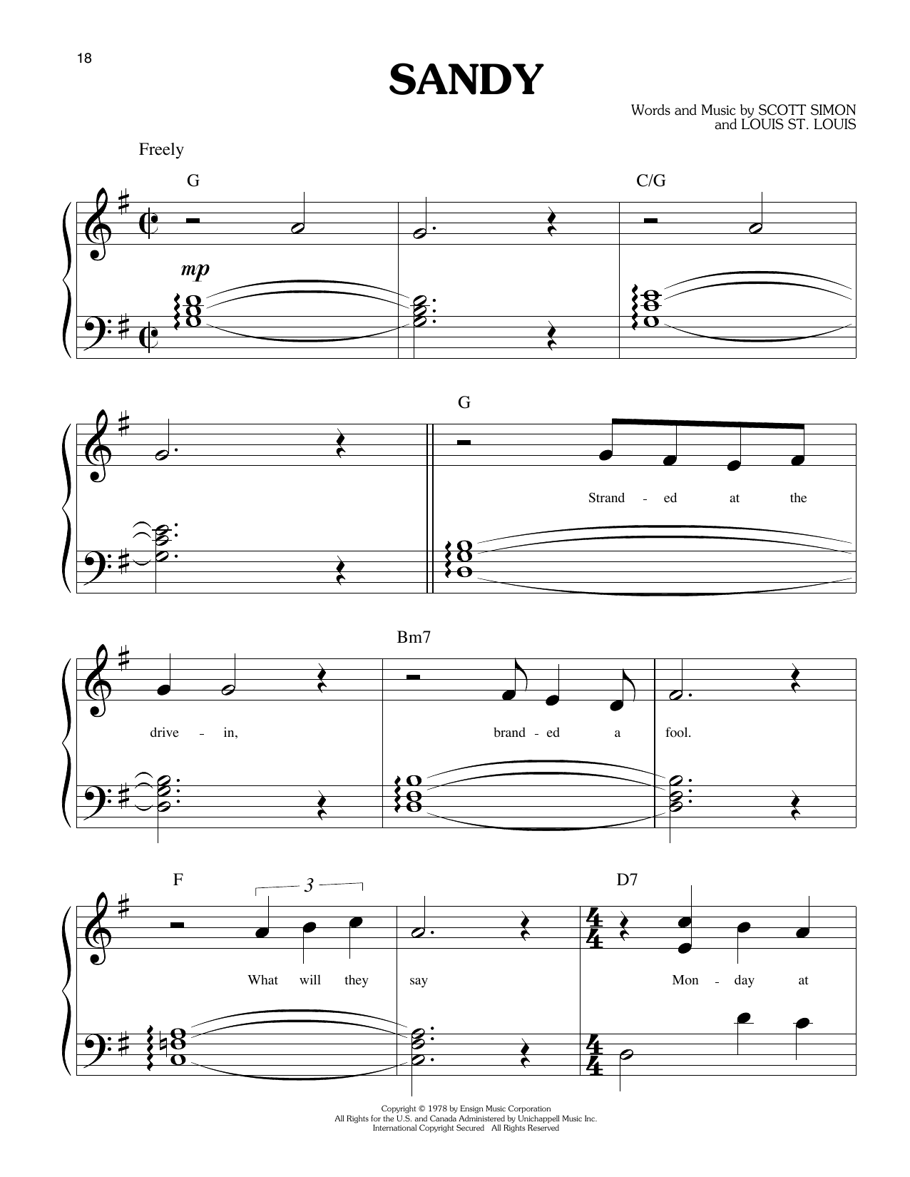 Produktgalerie: Seite 1 von 1 Sandy (from Grease), John Travolta, Klavier