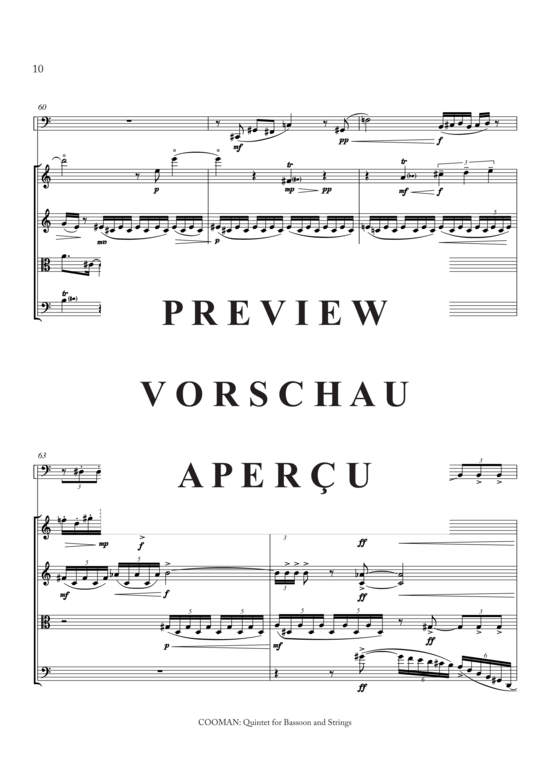 Product gallery: Page 11 of 21 Quintett für Fagott und Streicher, , 
