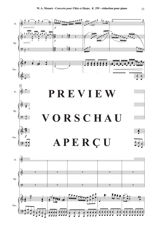 Product gallery: Page 12 of 21 Concerto for Flute and Harp, K. 292 , , (flute, harp + piano)