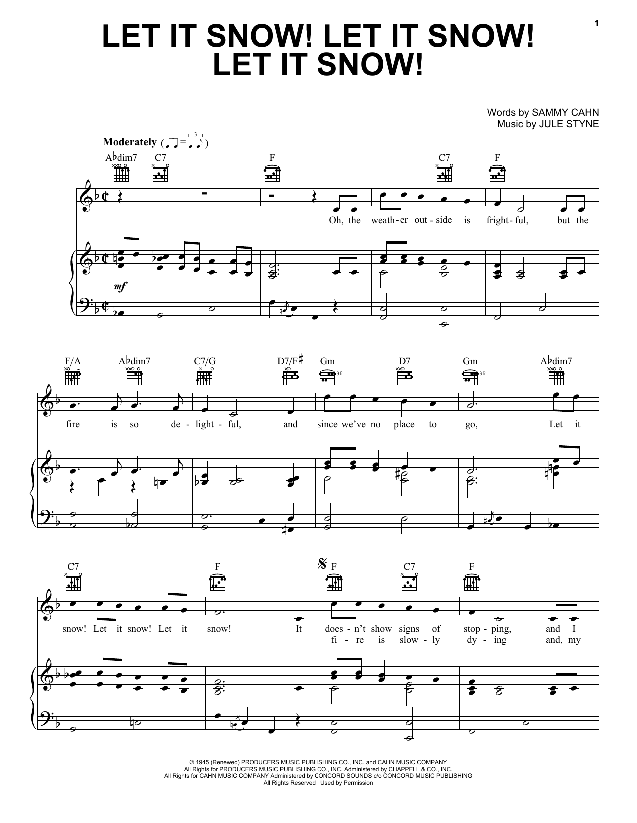 Product gallery: Page 1 of 1 Let It Snow! Let It Snow! Let It Snow!, Sammy Cahn
