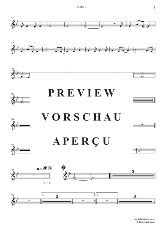 Product gallery: Page 16 of 21 A Thousand Years , Perri, Christina, (violin trio + piano)