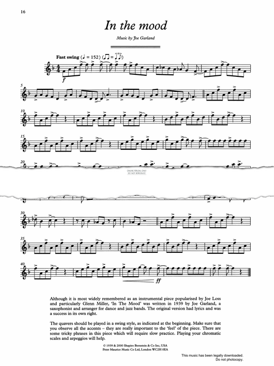 Product gallery: Page 1 of 1 In The Mood, Joe Garland