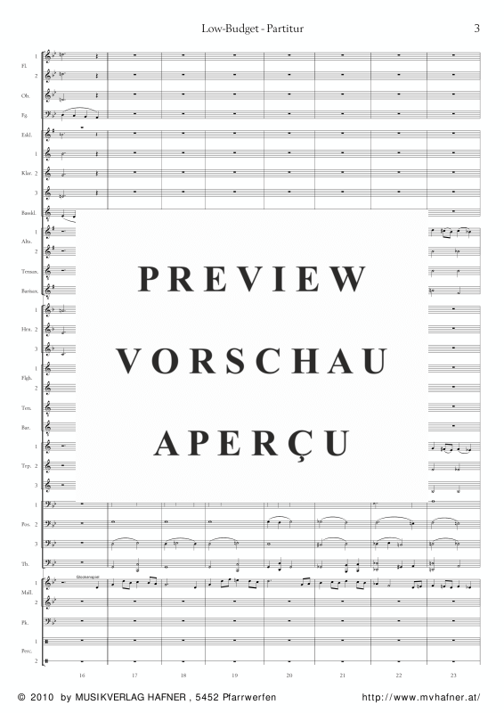 Product gallery: Page 8 of 11 Low-Budget, , (large wind orchestra)