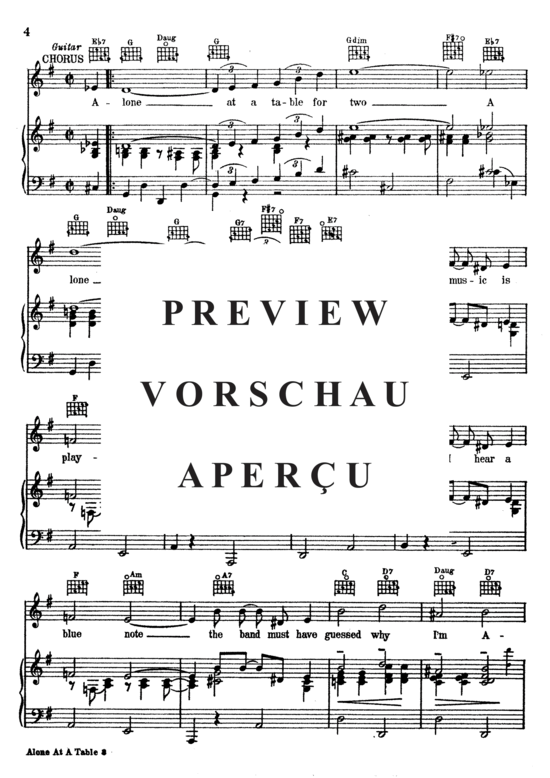 Produktgalerie: Seite 4 von 8 Alone At A Table For Two , Lombardo, Guy, Klavier und Gesang