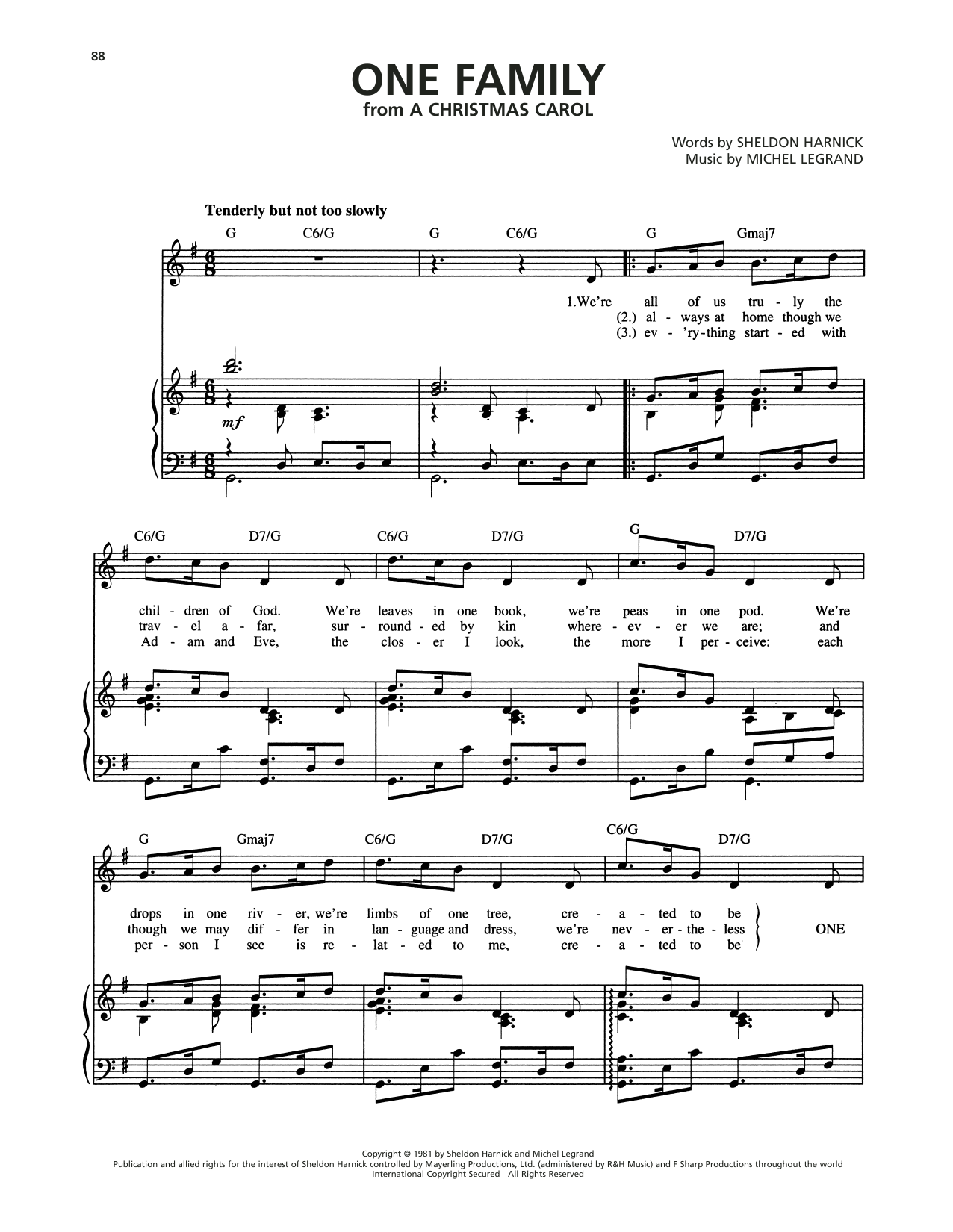 Produktbild zu: One Family (from A Christmas Carol)