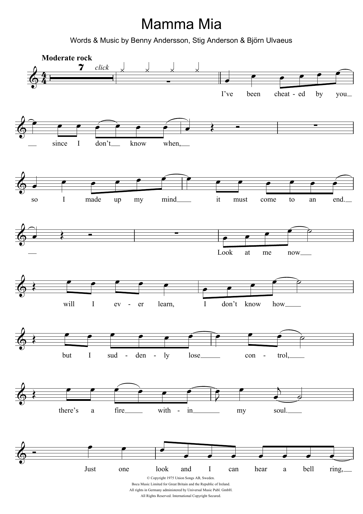 Product gallery: Page 1 of 1 Mamma Mia, ABBA