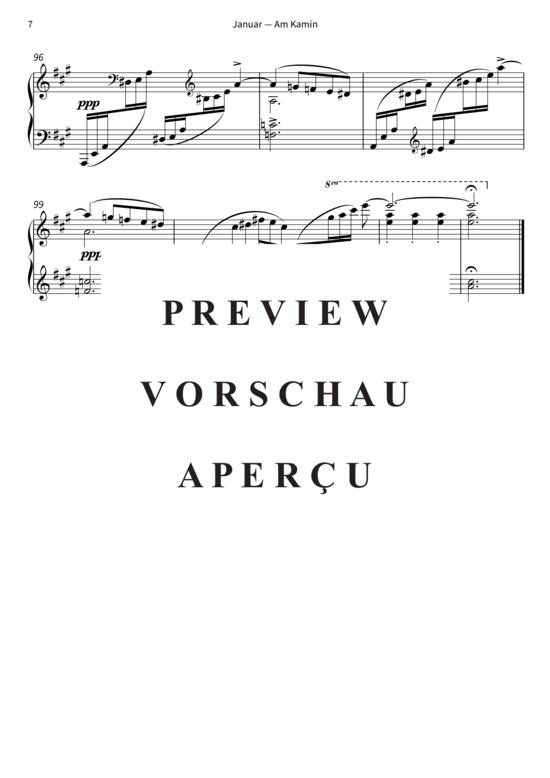 Product gallery: Page 10 of 10 Januar - Am Kamin - Die Jahreszeiten op. 37b, Nr. 1 , , Piano Solo