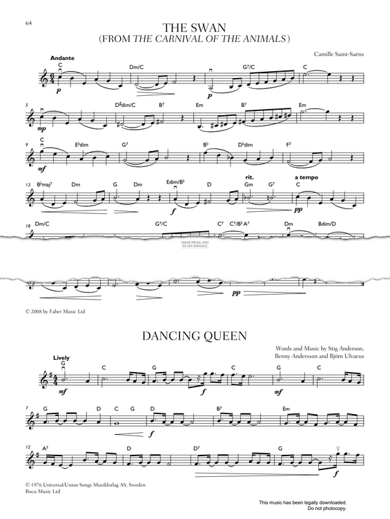 Produktgalerie: Seite 1 von 1 Dancing Queen, ABBA, Violine