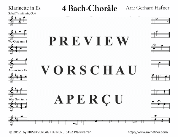 Product gallery: Page 10 of 11 4 Bach-Choräle, , (large wind orchestra)