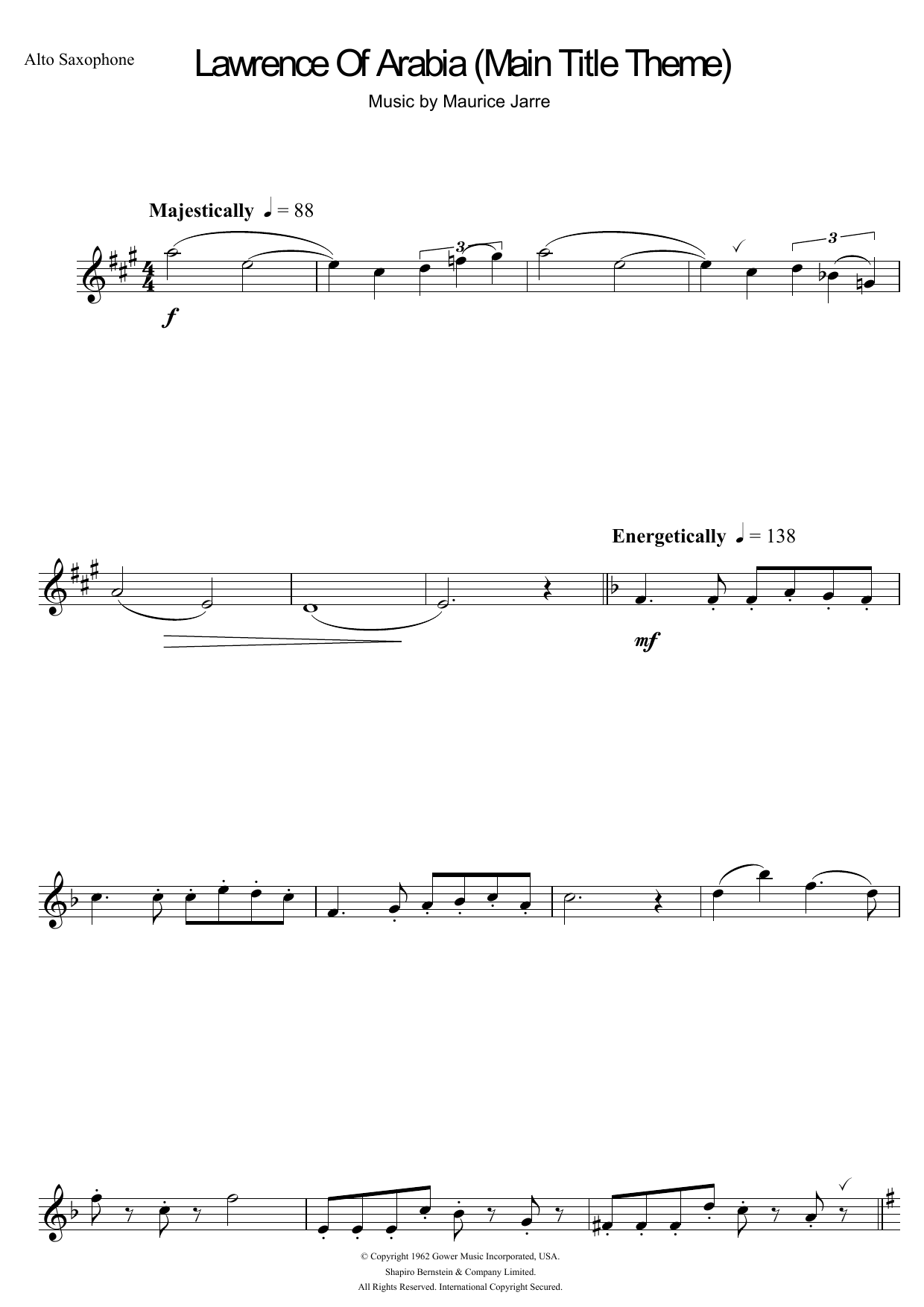 Product gallery: Page 1 of 1 Lawrence Of Arabia (Main Titles), Maurice Jarre