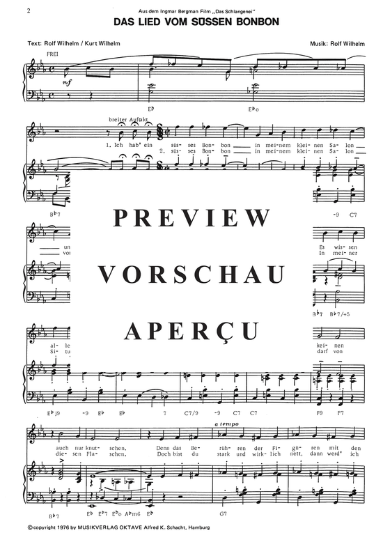 gallery: Das Lied vom süssen Bonbon , , (Klavier + Gesang)