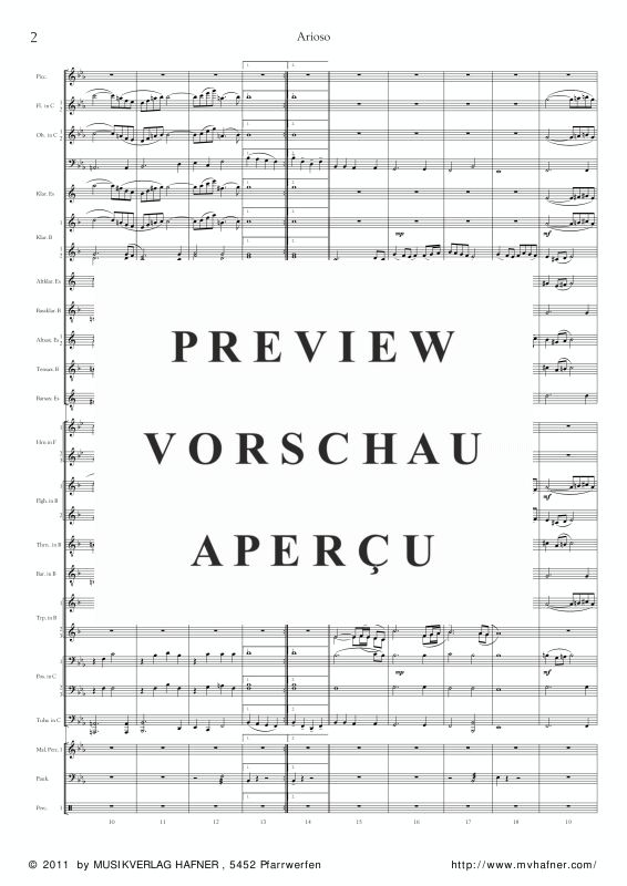 gallery: Arioso - Kantate BWV 156, , (large wind orchestra)