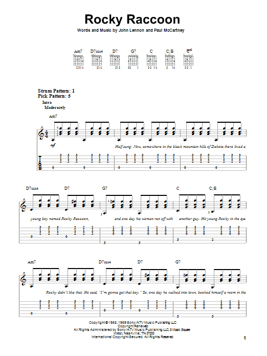 Product gallery: Page 1 of 1 Rocky Raccoon, The Beatles