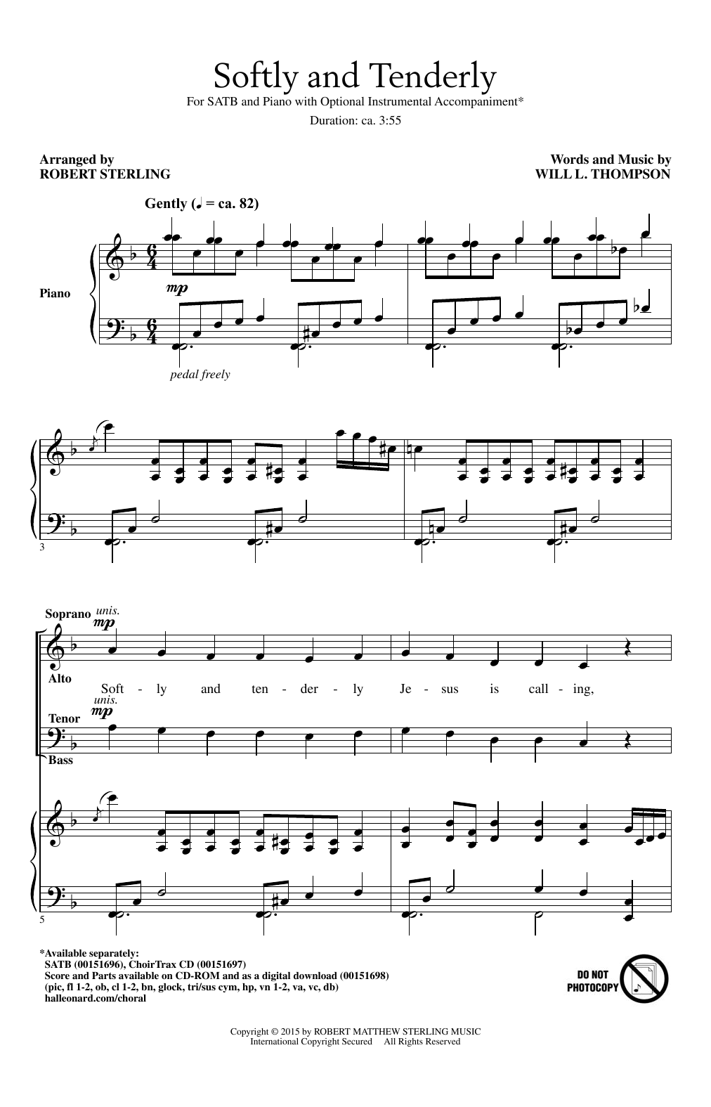 Produktbild zu: Softly And Tenderly