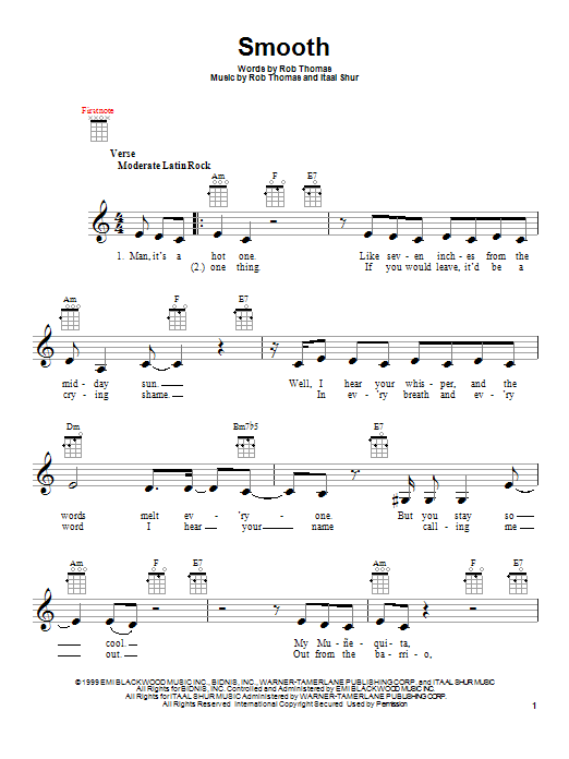 Product gallery: Page 1 of 1 Smooth (feat. Rob Thomas), Santana