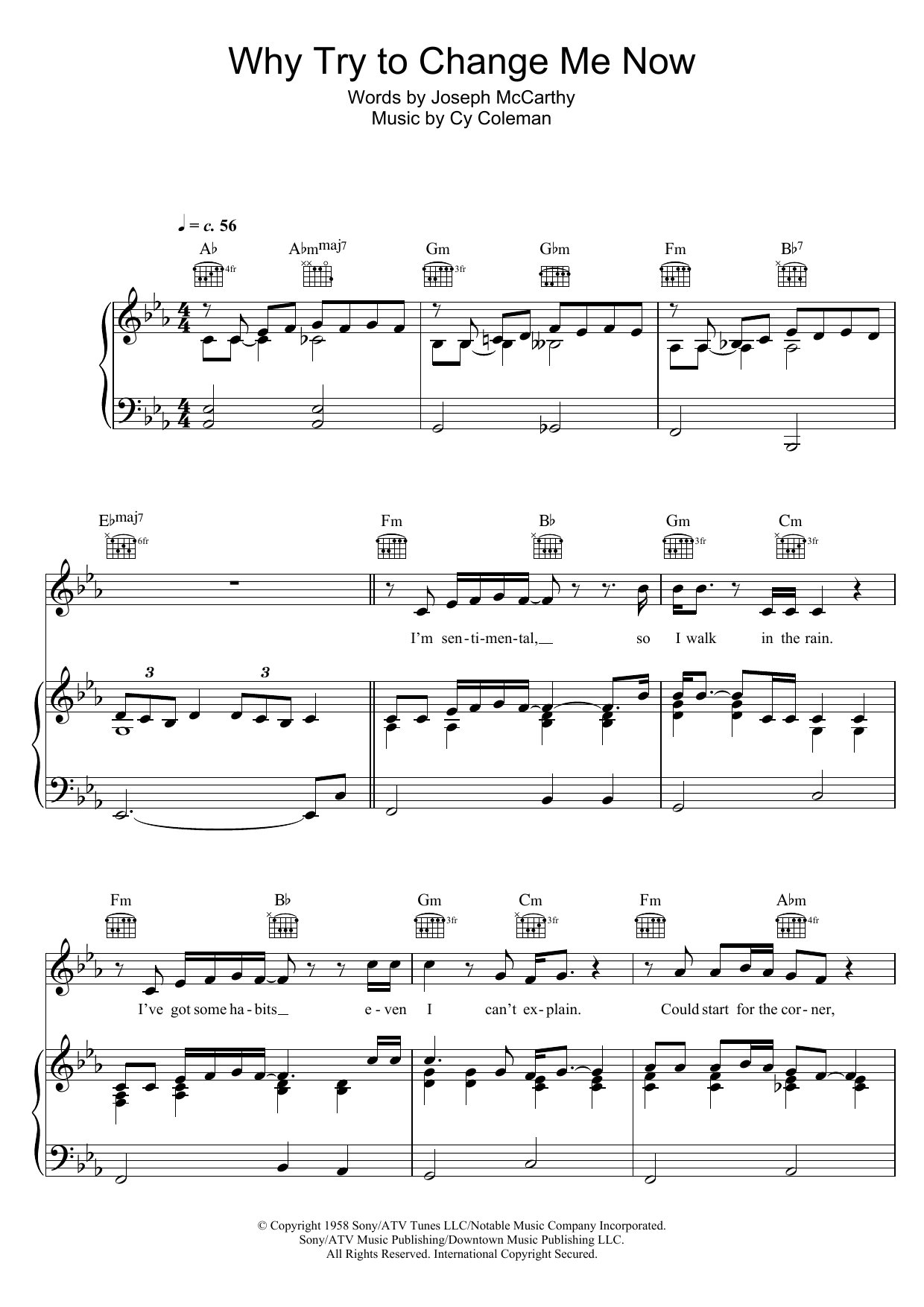 Produktgalerie: Seite 1 von 1 Why Try To Change Me Now, Bob Dylan, Gesang, Gitarre, Klavier