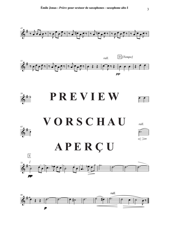 Product gallery: Page 17 of 21 Prière , , (Saxophone Sextet SAATTB)