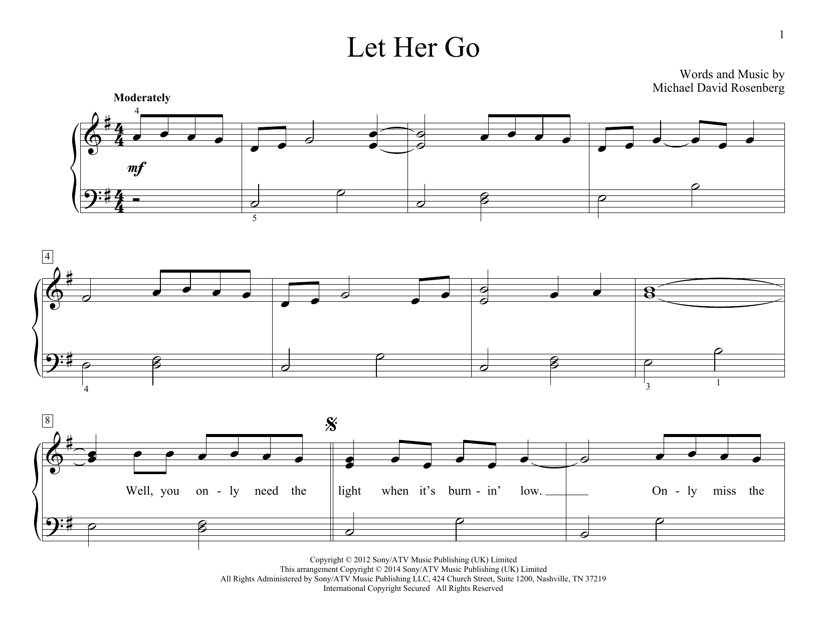 Product picture to: Let Her Go
