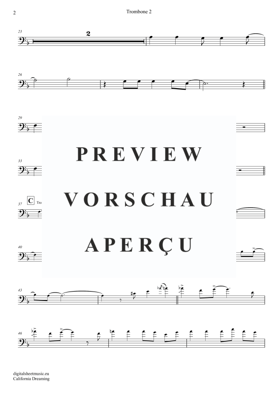 gallery: California Dreamin, Mamas & Papas, (Posaunen Trio + Klavier)