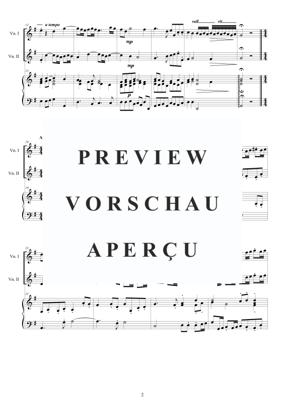 Produktgalerie: Seite 3 von 11 Trio Sonata No.7 in G-Dur Op.1, , 2 Violinen und Cembalo