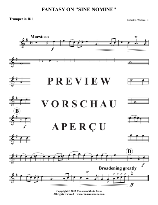 Produktgalerie: Seite 4 von 8 Fantasie auf Sine Nomine , , (Blechbläserquintett)