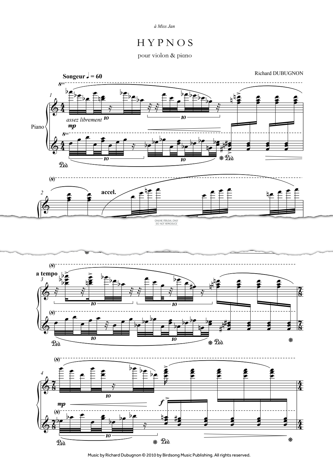 Produktgalerie: Seite 1 von 1 Hypnos, Richard Dubugnon, Klavier, Violine