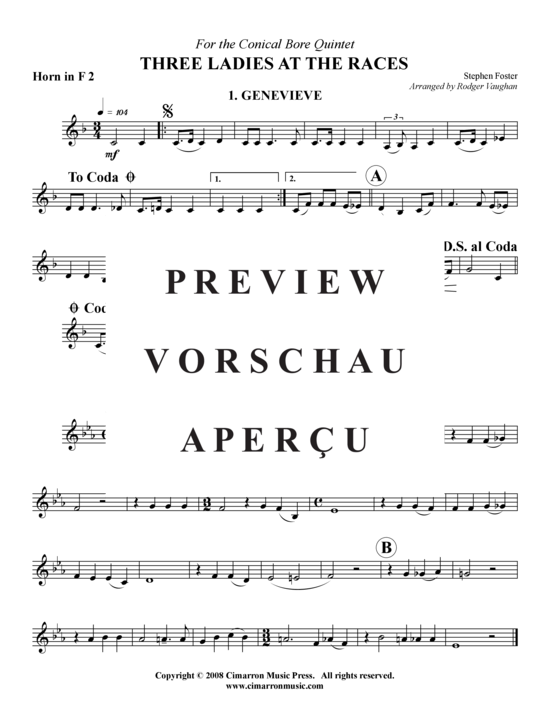 Product gallery: Page 9 of 16 Three Ladies at the (Camptown) , ,  Races (Brass Ensemble)